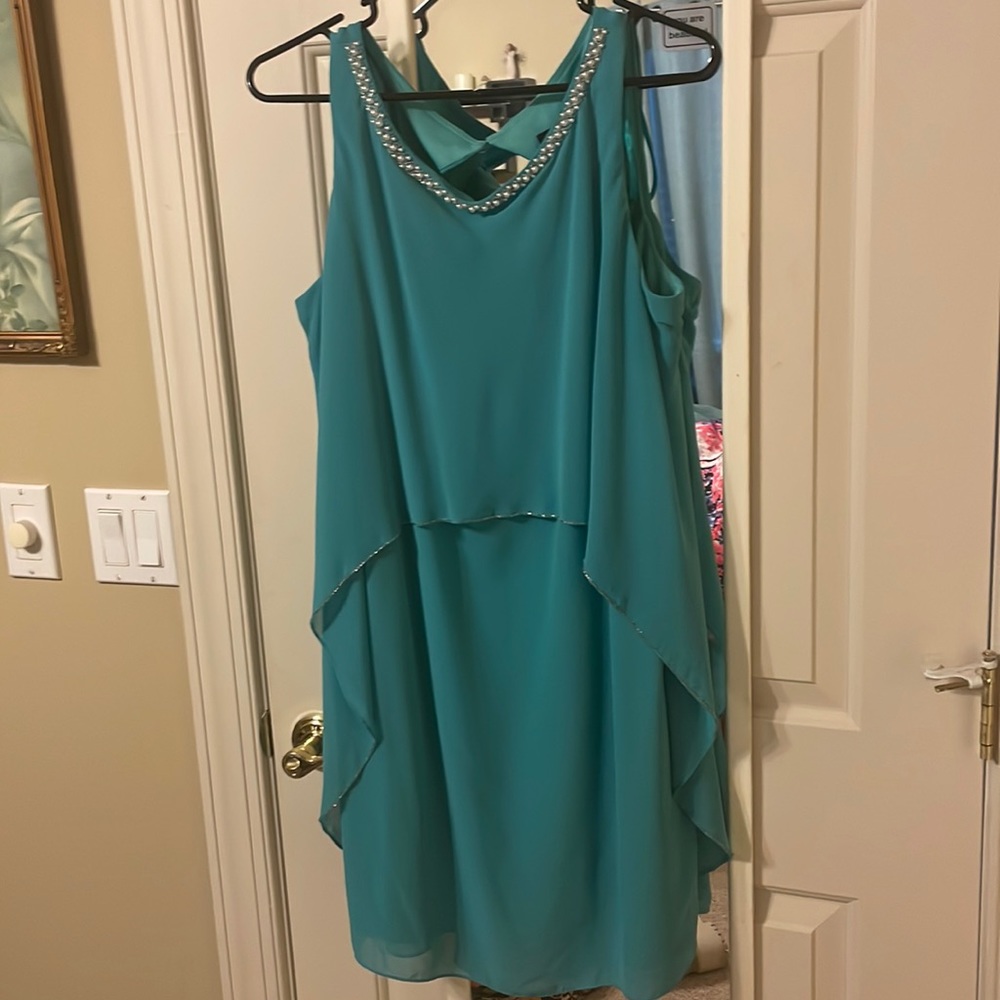 Blue wedding guest dress